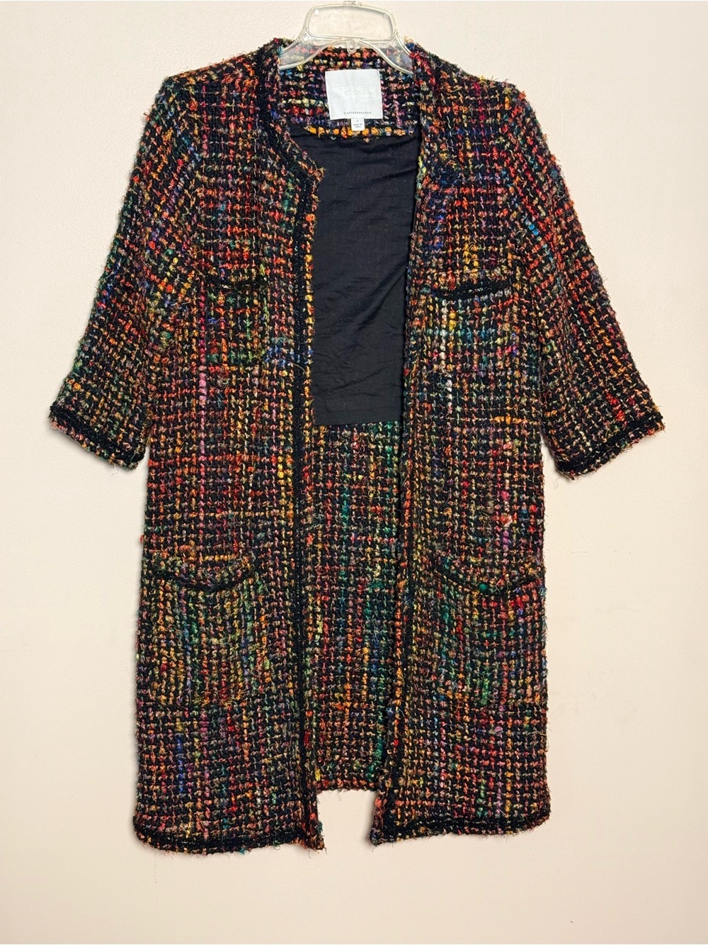 Anthropologie Ett:Twa Beryn Tweed Coat (Sz S) - Picture 3 of 9